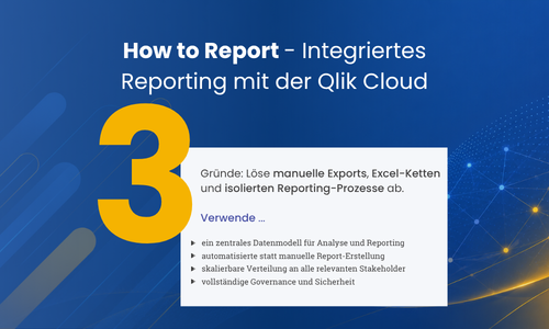 Wie funktioniert Integriertes Reporting mit der Qlik Cloud