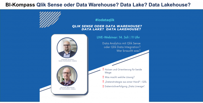 Qlik Sense oder Data Warehouse? Data Lake? Data Lakehouse? Wer braucht was?​
